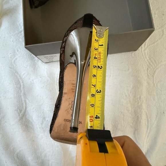 BCBGMaxAzria Black Lace Heels. Style MA-OPIA. - Picture 11 of 11